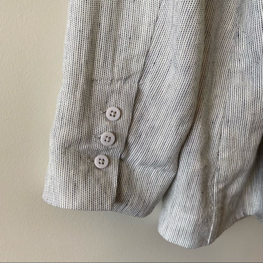 Nwot-nydj Collarless Linen-Blend Blazer (Medium) - Picture 14 of 16